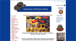 Desktop Screenshot of militaria-sales.com.au