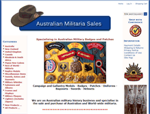 Tablet Screenshot of militaria-sales.com.au